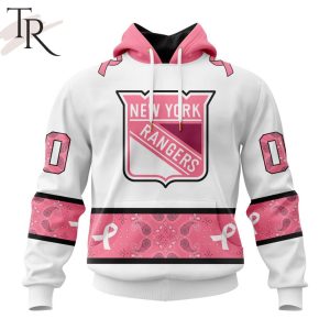 NEW] Personalized NHL New York Rangers In Classic Style With Paisley! IN OCTOBER WE WEAR PINK BREAST CANCER Hoodie