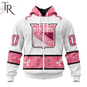 NEW] Personalized NHL New York Rangers In Classic Style With Paisley! IN OCTOBER WE WEAR PINK BREAST CANCER Hoodie