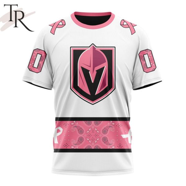 NEW] Personalized NHL Vegas Golden Knights In Classic Style With Paisley! IN OCTOBER WE WEAR PINK BREAST CANCER Hoodie