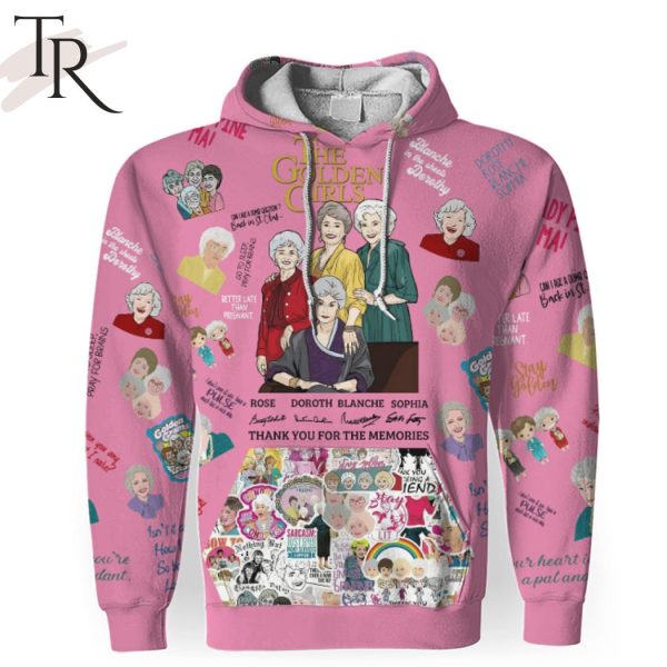 The Golden Girls Thank For The Memories 3D Unisex Hoodie