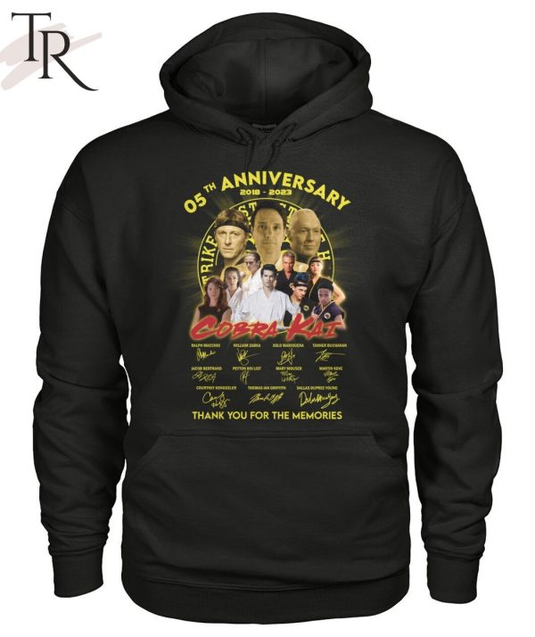 05th Anniversary 2018 – 2023 Cobra Kai Thank You For The Memories T-Shirt