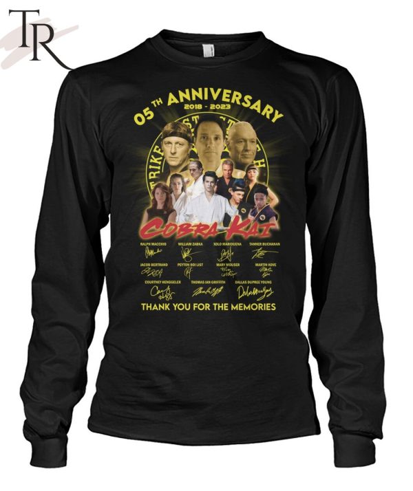 05th Anniversary 2018 – 2023 Cobra Kai Thank You For The Memories T-Shirt