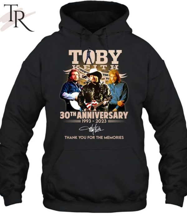 Toby Keith 30th Anniversary 1993 – 2023 Thank You For The Memories T-Shirt