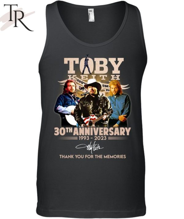 Toby Keith 30th Anniversary 1993 – 2023 Thank You For The Memories T-Shirt