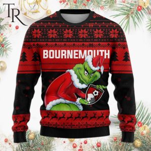 Personalized EPL Bournemouth Grinch Ugly Sweater All Over Print For Fan – Limited Edition
