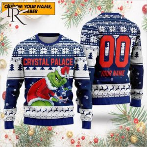 Personalized EPL Crystal Palace Grinch Ugly Sweater All Over Print For Fan – Limited Edition