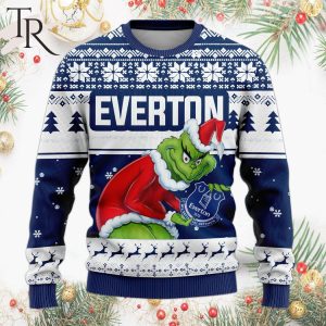 Personalized EPL Everton Grinch Ugly Sweater All Over Print For Fan – Limited Edition