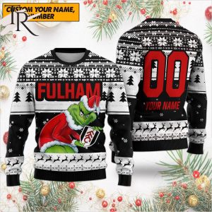 Personalized EPL Fulham Grinch Ugly Sweater All Over Print For Fan – Limited Edition