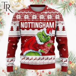 Personalized EPL Nottingham Grinch Ugly Sweater All Over Print For Fan – Limited Edition