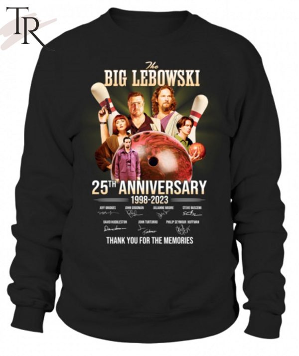 The Big Lebowski 25th Anniversary 1998 – 2023 Thank You For The Memories T-Shirt