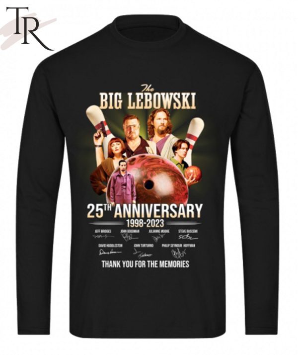 The Big Lebowski 25th Anniversary 1998 – 2023 Thank You For The Memories T-Shirt