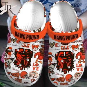 Dawg Pound Cleveland Browns Peace Love Browns Clogs