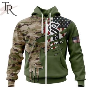 MLB Chicago White Sox Special Camo Design For Veterans Day Hoodie