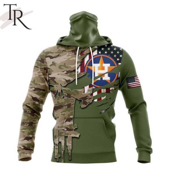MLB Houston Astros Special Camo Design For Veterans Day Hoodie