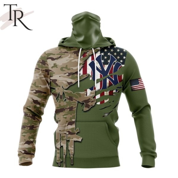 MLB New York Yankees Special Camo Design For Veterans Day Hoodie