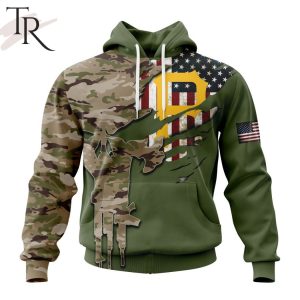 MLB Pittsburgh Pirates Special Camo Design For Veterans Day Hoodie