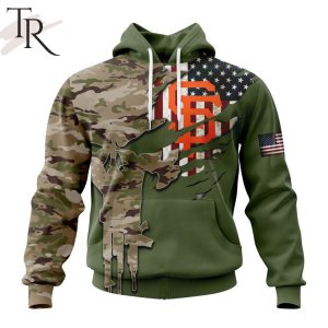 MLB San Francisco Giants Special Camo Design For Veterans Day Hoodie