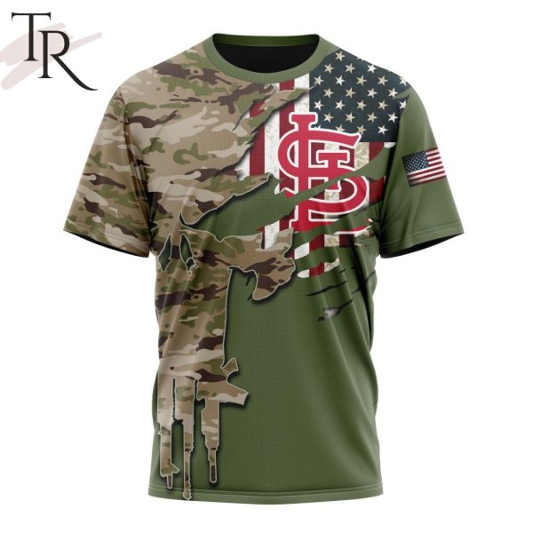 MLB St. Louis Cardinals Special Camo Design For Veterans Day Hoodie