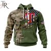 MLB Tampa Bay Rays Special Camo Design For Veterans Day Hoodie