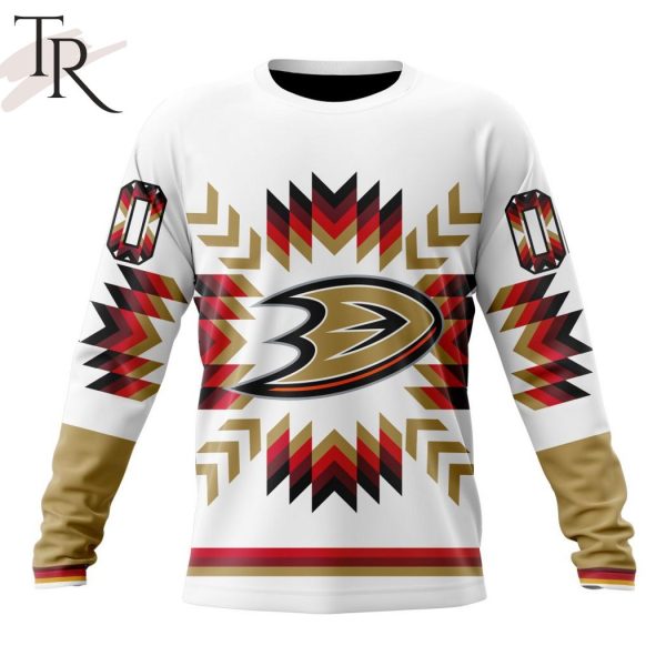 Personalized NHL Anaheim Ducks Special Design With Native Pattern Hoodie