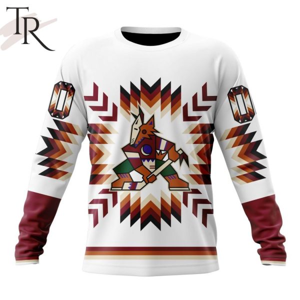 Personalized NHL Arizona Coyotes Special Design With Native Pattern Hoodie