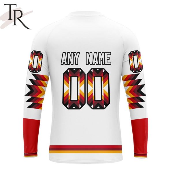 Personalized NHL Calgary Flames Special Design With Native Pattern Hoodie