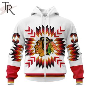 Personalized NHL Chicago Blackhawks Special Design With Native Pattern Hoodie