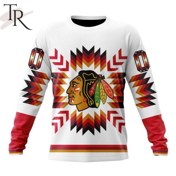 Personalized NHL Chicago Blackhawks Special Design With Native Pattern Hoodie