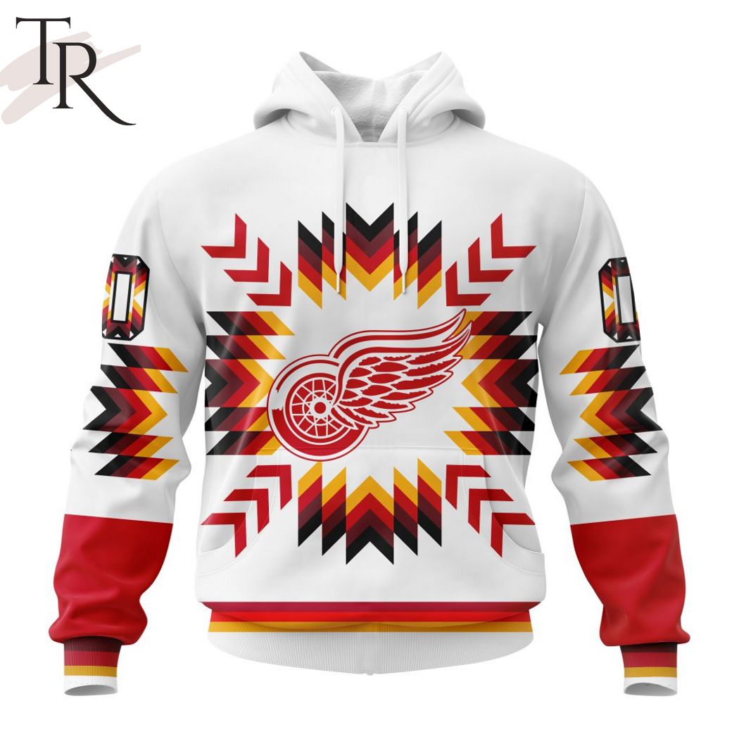 Custom Detroit Red Wings Native Costume Design Sweatshirt NHL Hoodie 3D -  Bring Your Ideas, Thoughts And Imaginations Into Reality Today