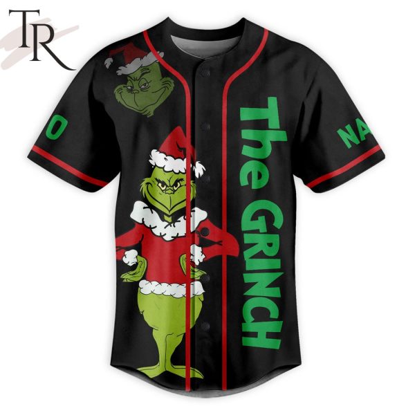 Personalized The Grinch I’m So Cute Even The Grinch Wants To Steal Me Baseball Jersey
