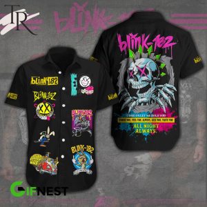 Blink-182 Come On Let Me Hold You Touch You Feel You Alwats Kiss You Taste You All Night Always Short Sleeve Dress Shirt