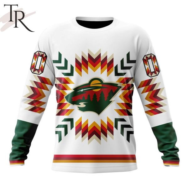 Personalized NHL Minnesota Wild Special Design With Native Pattern Hoodie