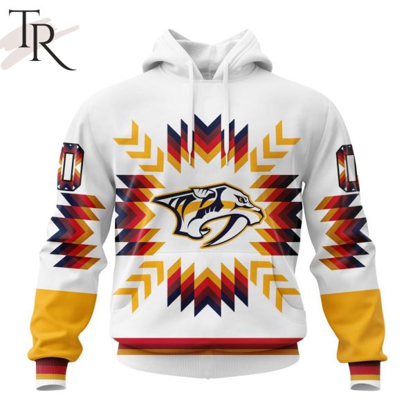 Personalized NHL Nashville Predators Special Design With Native Pattern Hoodie