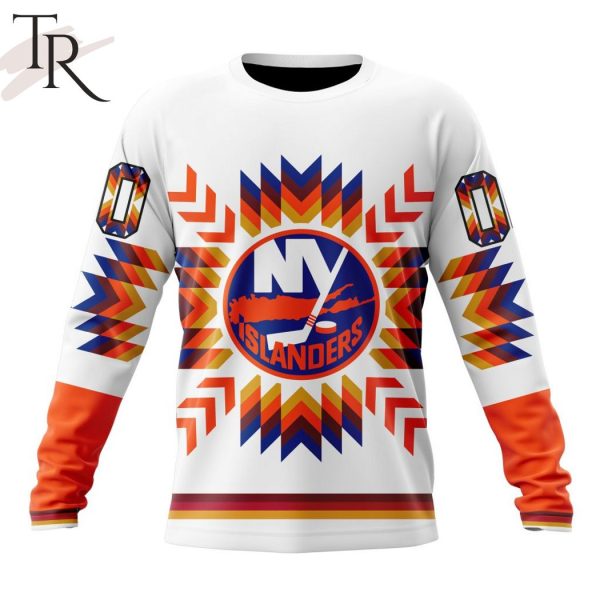 Personalized NHL New York Islanders Special Design With Native Pattern Hoodie