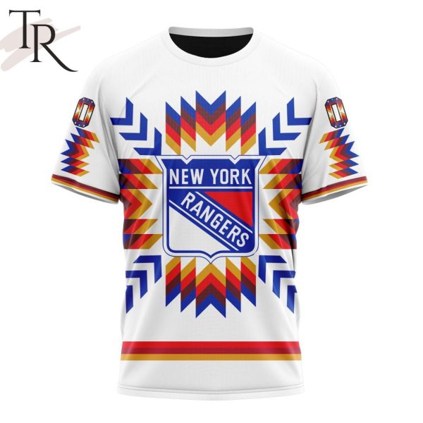 Personalized NHL New York Rangers Special Design With Native Pattern Hoodie