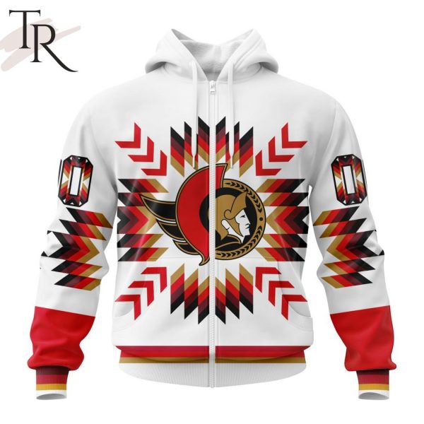 Personalized NHL Ottawa Senators Special Design With Native Pattern Hoodie