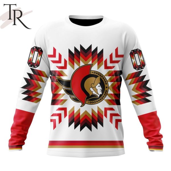 Personalized NHL Ottawa Senators Special Design With Native Pattern Hoodie