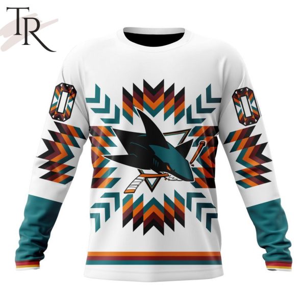 Personalized NHL San Jose Sharks Special Design With Native Pattern Hoodie