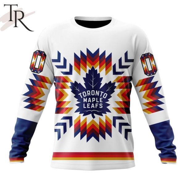 Personalized NHL Toronto Maple Leafs Special Design With Native Pattern Hoodie