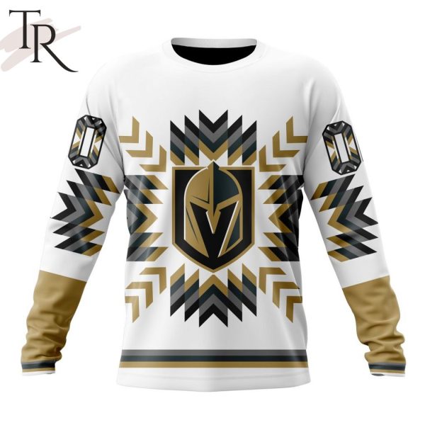 Personalized NHL Vegas Golden Knights Special Design With Native Pattern Hoodie