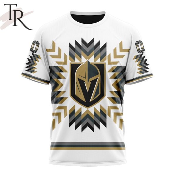 Personalized NHL Vegas Golden Knights Special Design With Native Pattern Hoodie