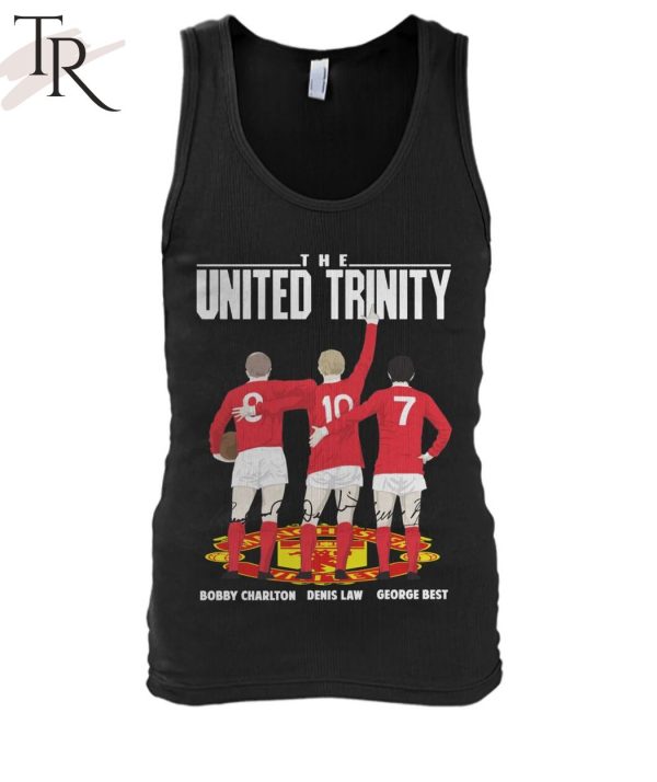 Limited Edition 2023 The United Trinity Bobby Charlton Denis Law George Best T-Shirt