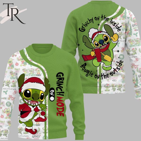 Grinchmode Grinchy On The Inside Bougie On The Outside 3D Hoodie