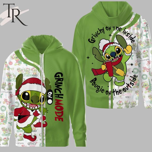 Grinchmode Grinchy On The Inside Bougie On The Outside 3D Hoodie