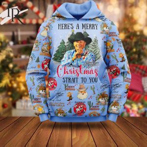 Here’s A Merry Christmas Strait To You George Strait 3D Unisex Hoodie