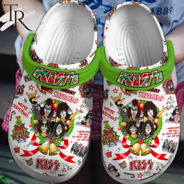 Kiss Band White Christmas Clogs