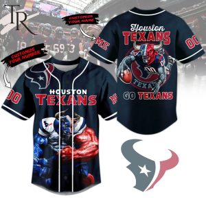 Personalized Houston Texans Go Texans Baseball Jersey