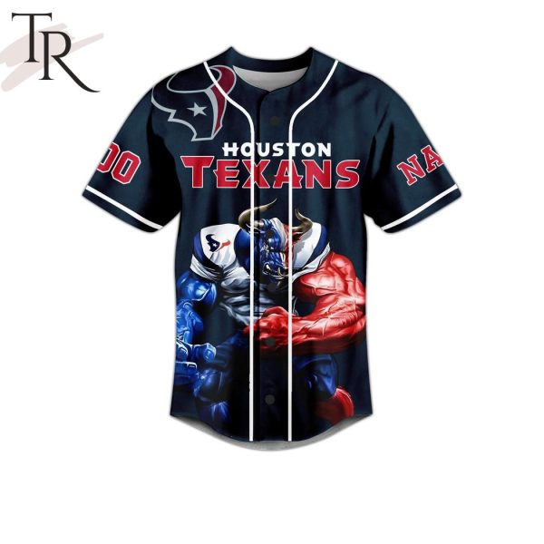 Personalized Houston Texans Go Texans Baseball Jersey