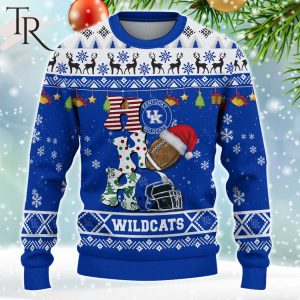 NCAA Kentucky Wildcats HO HO HO Ugly Christmas Sweater
