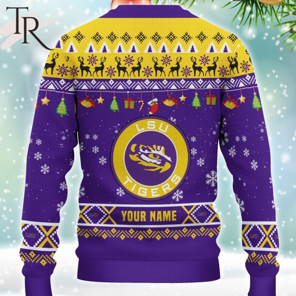 NCAA LSU Tigers HO HO HO Ugly Christmas Sweater